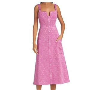 ALEXIS Vade Midi Dress in Fuchsia
